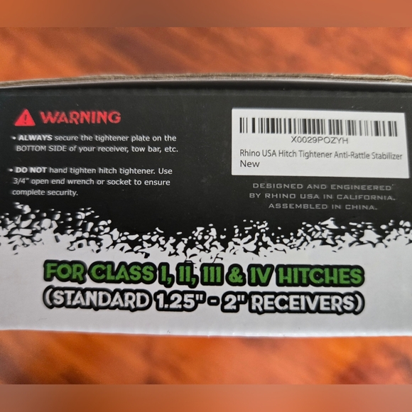 NWT -Rhino USA Hitch Tightener Anti Rattle Stabilizer - Picture 2 of 6